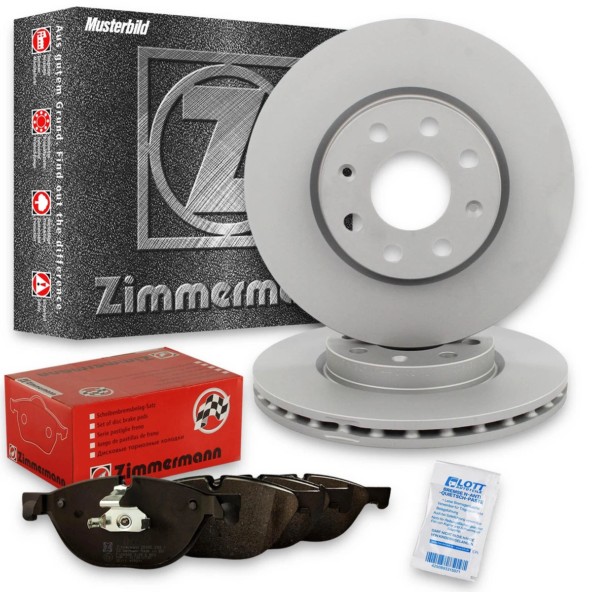 Гальмівні диски та колодки Zimmermann для Mercedes-Benz A-Class W176