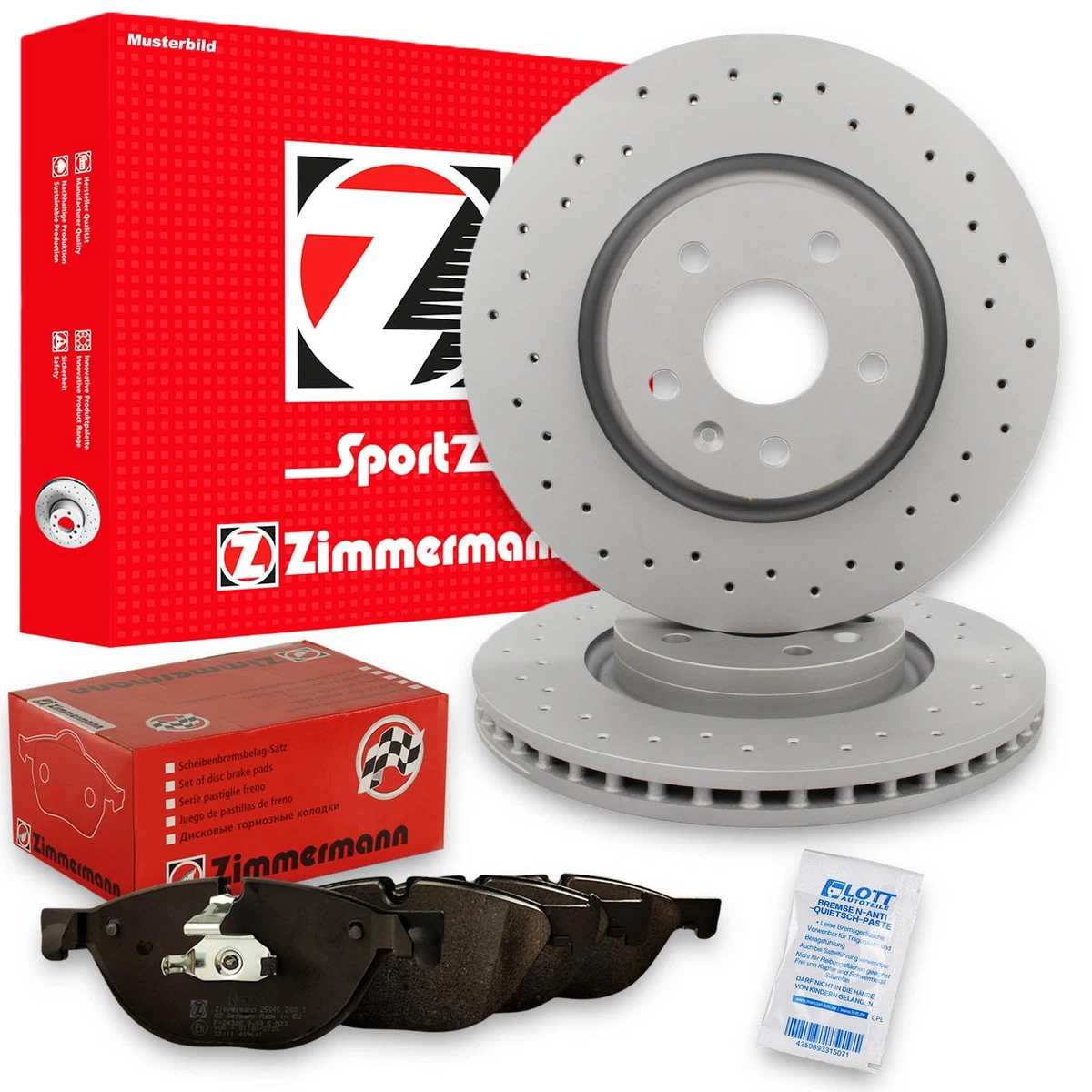 Гальмівні колодки і диски Zimmermann для Volvo V60 II T5 Polestar Гальмівні колодки і диски Zimmermann для Volvo V60 II T5 Polestar