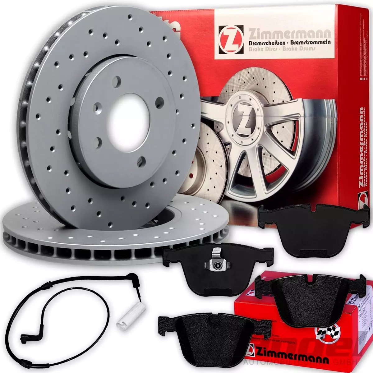 Гальмівні диски та колодки Zimmermann для VW PASSAT (362) 2.0 TSI
